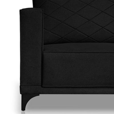 Sofa Nori 2 Lugares Pes De Ferro 160cm Linho Boucle 3304 Ezz 3304