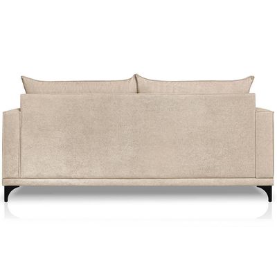 Sofa Nori 2 Lugares Pes De Ferro 160cm Linho Boucle 3301 Ezz 3301