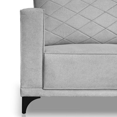 Sofa Nori 2 Lugares Pes De Ferro 180cm Linho Boucle 3302 Ezz 3302