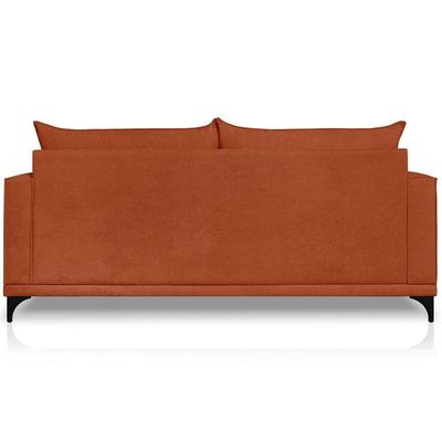 Sofa Nori 3 Lugares Pes De Ferro 220cm Linho Boucle 3303 Ezz 3303