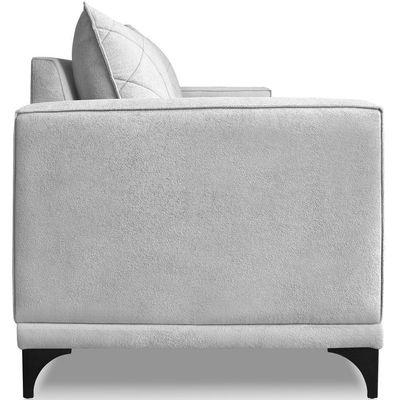 Sofa Nori 3 Lugares Pes De Ferro 200cm Linho Boucle 3302 Ezz 3302