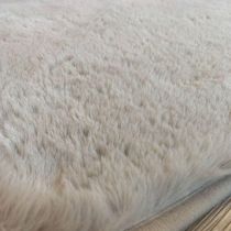 Tapete Para Quarto Antiderrapante Fluffy Toque Pele Coelho Felpudo