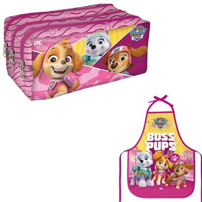 Kit Escolar Completo Patrulha Canina - Rosa - 10 Itens