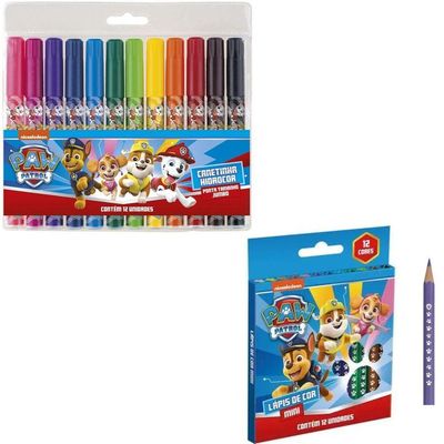 Kit Escolar Completo Patrulha Canina - Azul - 10 Itens