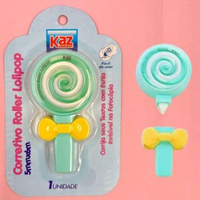 Corretivo Roller Lolipop - 5mmx6m Verde - Kz827rs - Kaz