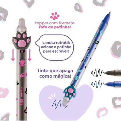 Caneta Gel Apagável Holic Mi-au 0.7mm Unidade - Tris