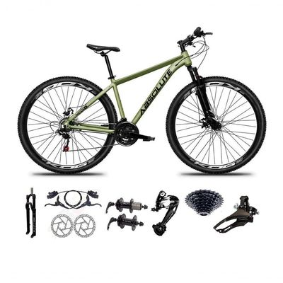 Bicicleta Aro 29 Absolute Nero 5 Freio Hidráulico K7 27v Garfo Com Trava - Oliva Tam.19