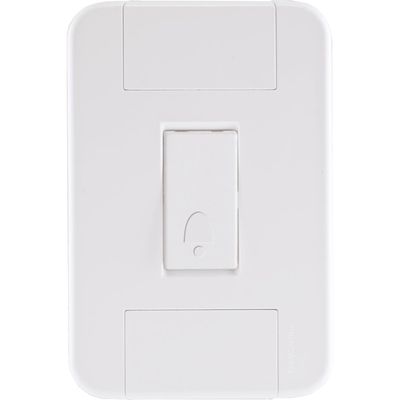 Conjunto 4x2 com 1 Pulsador Campainha 10 A 250 V Tramontina Tablet Branco