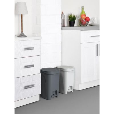 Lixeira Tramontina Compact 10L Polipropileno Cinza