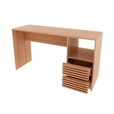 Mesa Escrivaninha Casal c/ Gaveteiro Ripado ME4174 Branco - Tecno Mobili
