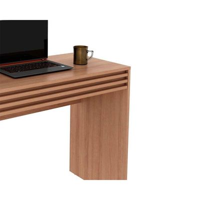Mesa Escrivaninha Casal c/ 1 Gaveta Ripada ME4173 Branco - Tecno Mobili