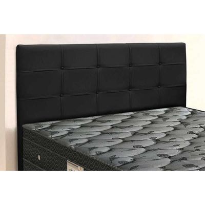 Painel de Cama Box Estofada Queen Clean Plus Suede Negro - Simbal