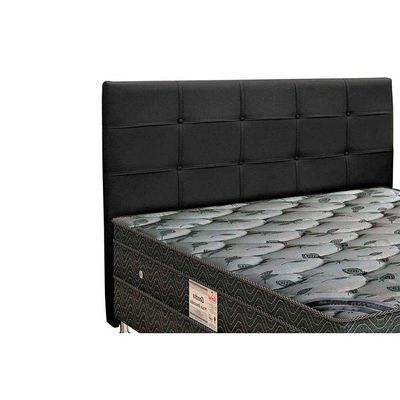 Painel de Cama Box Estofada Queen Clean Plus Suede Marrom Taupe - Simbal