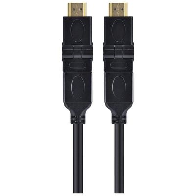 Cabo Hdmi 2.0 4k Ultra Hd 3d Conexão Ethernet Conectores 360° 2 Metros - H20b360-2