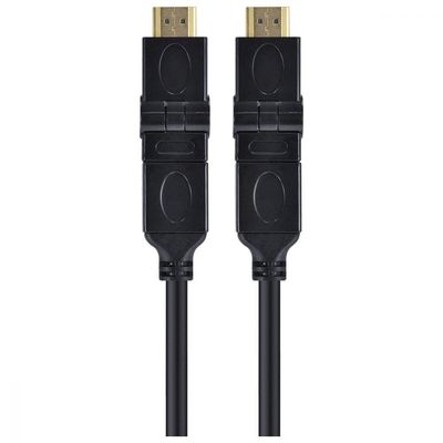 Cabo Hdmi 2.0 4k Ultra Hd 3d Conexão Ethernet Conectores 360° 2 Metros - H20b360-2