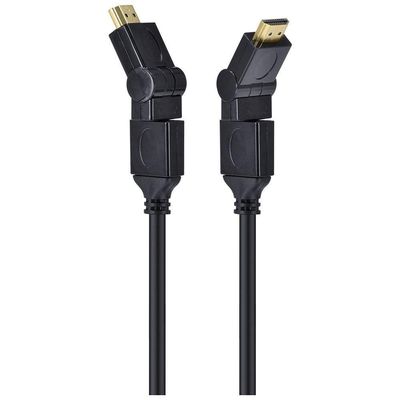 Cabo Hdmi 2.0 4k Ultra Hd 3d Conexão Ethernet Conectores 360° 2 Metros - H20b360-2