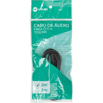 Cabo óptico De áudio Toslink 2 Metros Atc-2