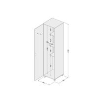 Armário Sapateira Quarto 3019 c/ 1 Porta Branco - Politorno