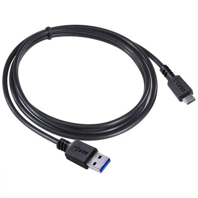 Cabo Para Celular Smartphone Usb Tipo C Para Usb A 3.0 1 Metro Preto - P3uacp-1
