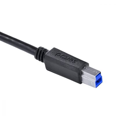 Cabo Para Impressora Usb Tipo C Para Usb B 3.0 1 Metro Preto - P3ucbp-1