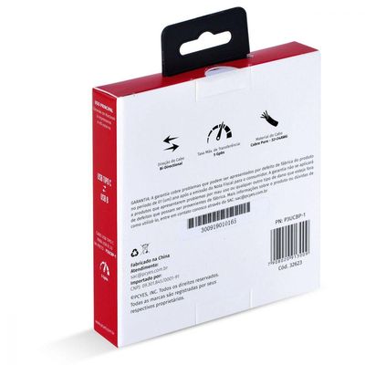 Cabo Para Impressora Usb Tipo C Para Usb B 3.0 1 Metro Preto - P3ucbp-1