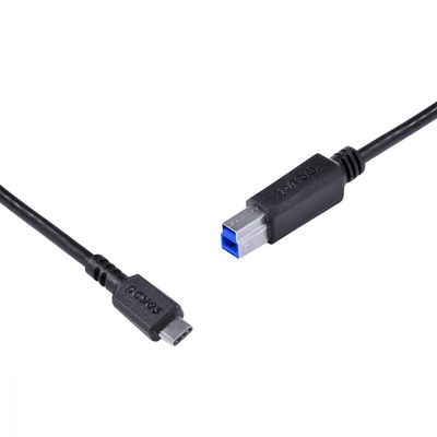 Cabo Para Impressora Usb Tipo C Para Usb B 3.0 1 Metro Preto - P3ucbp-1