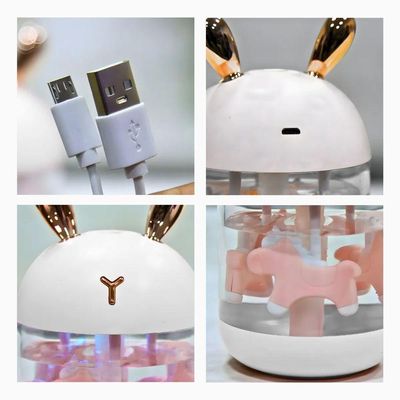 Umidificador Carrossel Abajur Com Led Design Elegante