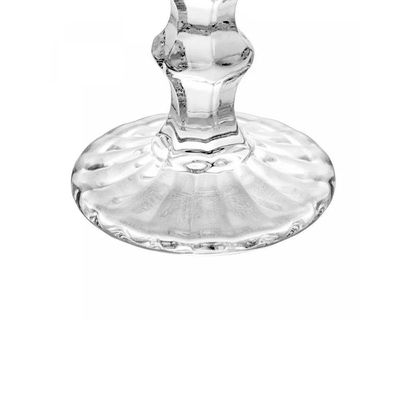 Jogo 2 Taça De Vidro Transparente Com Borda Dourada Fio De Ouro Greek 345ml Wolff