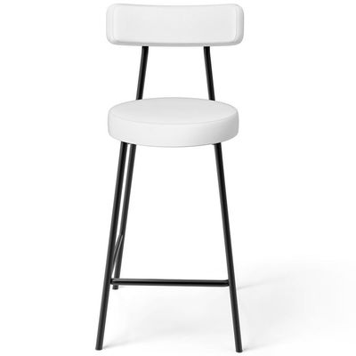 Kit 02 Banquetas Baixas Para Cozinha Sala De Jantar Bar Bancada Milão L02 Facto Branco - Lyam Decor