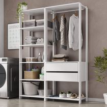 Armário Multiuso De Lavanderia Modulado 135cm 2 Peças Multimóveis Mp5058 Branco