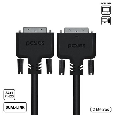 Cabo Dvi-d 24+1 Para Dvi-d 24+1 Single-link 2 Metros - Pddl-2