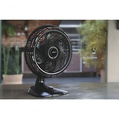 Ventilador Arno Turbo Force 2 Em 1 Mesa Diâmetro 40 Cm Material Das Pás Plá Preto VF42 127V