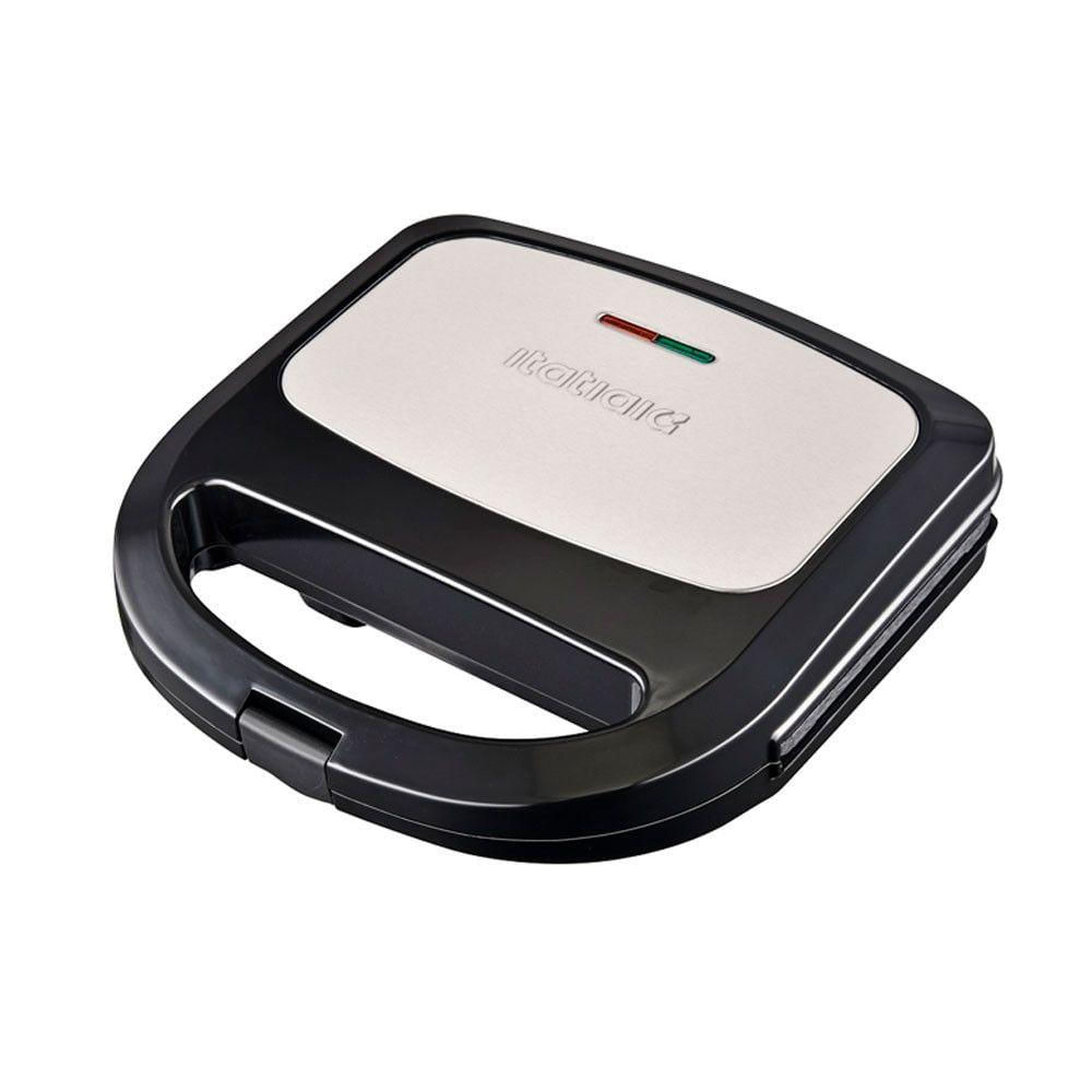 Sanduicheira Essencial 750W Antiaderente Itatiaia Preto inox 110V