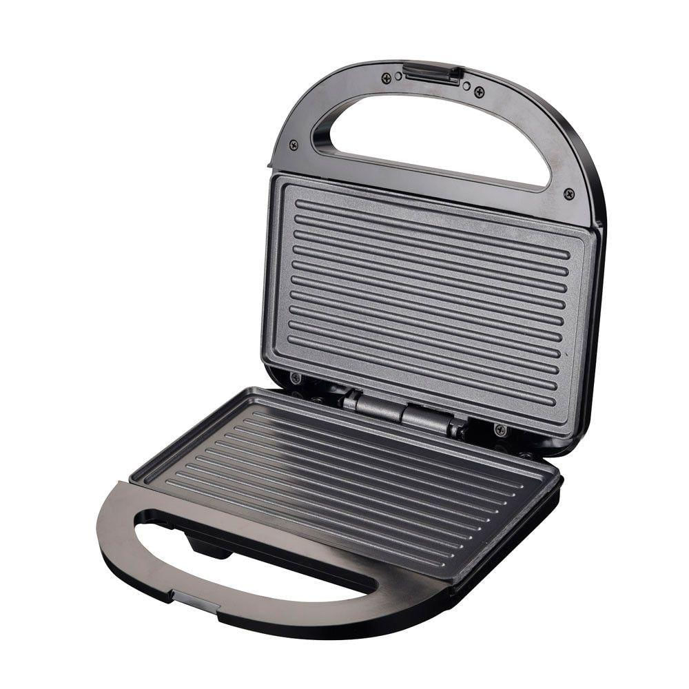 Sanduicheira Essencial 750W Antiaderente Itatiaia Preto inox 110V