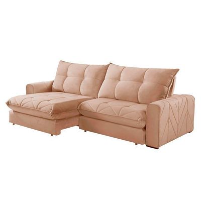 Sofá Firenze Linho 02 Módulos De 120cm B25cm Meu Sofá Online A226 Linho Bege