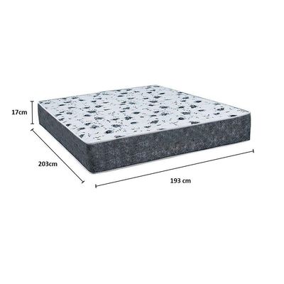 Cama Box Baú King 193 Tecido Marrom Com Colchão Alegro Bello Box D28 Cinza 58x193x203