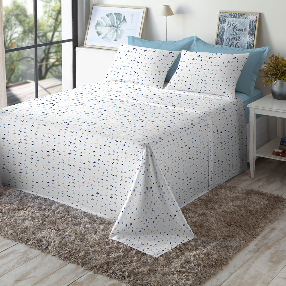 Jogo de Cama Casal 200 Fios Fiori - Heitor (7603)