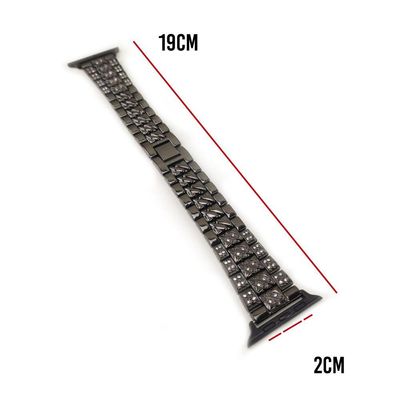 Pulseira Smartwatch Kit 2 Pulseiras Luxo Pedra Strass