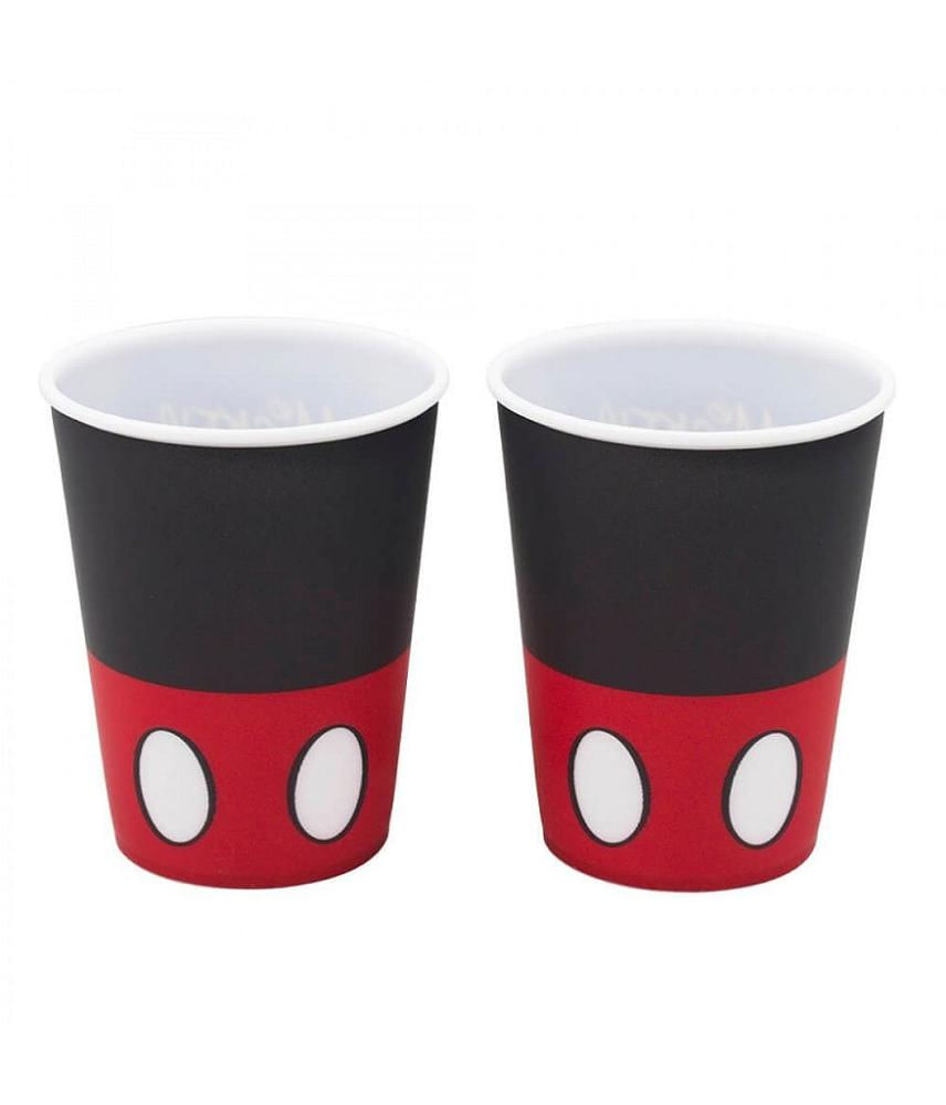 Jogo 2 Copos Plástico Mickey 400ml Disney