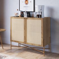 Balcão Aparador Cantinho do Café Industrial Indy A03 Hanover Dourado - Lyam Decor