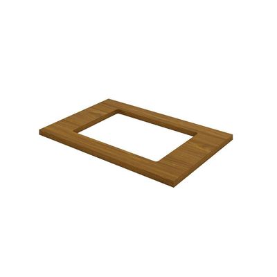 Tampo p/ Balcão Cozinha Cooktop Requinte 80x53cm Nature - Henn
