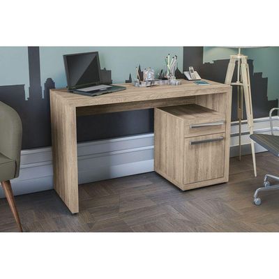 Mesa Escrivaninha Casal S970 c/ 1 Porta e 1 Gaveta Branco - Kappesberg