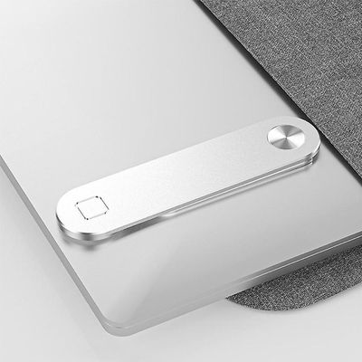 Suporte De Celular De Alumínio Magnético Para Notebook Prateado