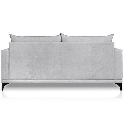 Sofa Nori 2 Lugares Pes De Ferro 160cm Linho Boucle 3302 Ezz 3302