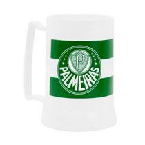 Caneca Branca Gel Isolante Térmico 400ml Palmeiras Oficial
