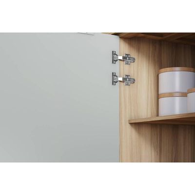 Armário Multiuso p/ Área Serviço Marquesa c/ 4 Portas e 4 Gavetas 140cm Nature/Verde - Nesher