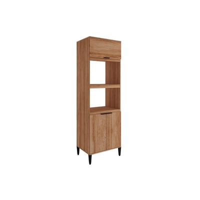 Torre Quente de Cozinha Paneleiro Alpha 2511 c/ 2 Fornos 3 Portas 70cm Freijo - Carraro