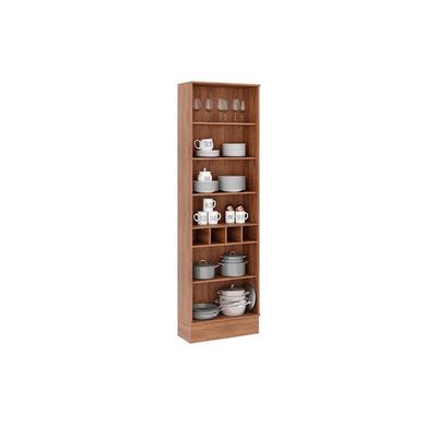 Paneleiro de Cozinha Modulado Cristaleira Bella 2615 c/ 4 Portas 2 de Vidro 70cm Branco - Carraro