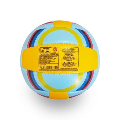 Bola De Vôlei Quadra Praia Tamanho Padrão Azul E Amarelo