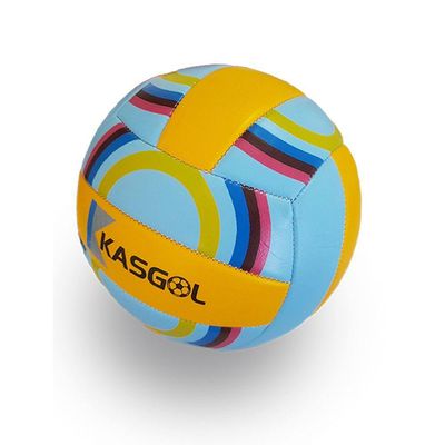 Bola De Vôlei Quadra Praia Tamanho Padrão Azul E Amarelo